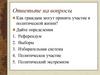 Как граждане могут принять участие в политической жизни?