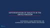 Differentiation of dialects in the united kingdom