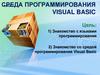 Среда программирования visual basic