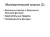 Математический анализ. Непрерывность функций