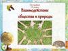 Взаимодействие общества и природы. География. 10 класс