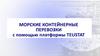 Морские контейнерные перевозки с помощью платформы Teustat