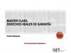 Master class. Derechos reales de garantia