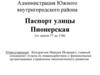 Паспорт улицы Пионерская