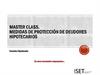 Master class. Medidas de proteccion de deudores hipotecarios