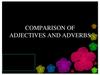 Comparison of adjectives and adverbs