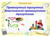 Прямокутний трикутник. Властивості прямокутного трикутника