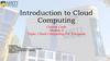 Cloud Computing For Everyone. Module 2. School Schedules