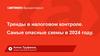 Тренды в налоговом контроле. Самые опасные схемы в 2024 году