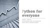 Python for everyone