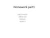 Homework part
