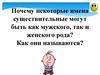 Почему некоторые имена существительные могут быть как мужского, так и женского рода?
