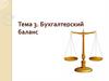 Бухгалтерский баланс. Тема 3