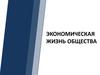 Экономическая жизнь общества