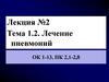 Лечение пневмоний. Лекция №2