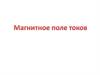 Магнитное поле токов  (лекция 1)