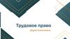 Трудовое право