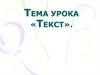 Текст