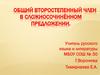 Общий второстепенный член в сложносочинённом предложении