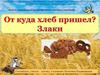 Игры и упражнения по развитию грамматического строя речи "Откуда хлеб пришел? Злаки"