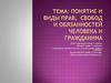 Понятие и виды прав, свобод и обязанностей человека и гражданина. Классификация прав и свобод
