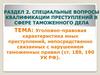 Уголовно-правовая характеристика иных преступлений, непосредственно связанных с нарушением таможенных правил