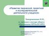 Развитие творческой, проектной и исследовательской деятельности учащихся