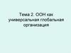 ООН как универсальная глобальная организация