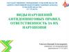 Виды нарушений антидопинговых правил. Ответственность за их нарушения