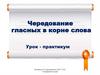 Чередование гласных в корне слова. Урок-практикум