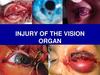 Injury of the vision organ