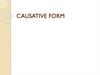Causative form