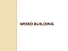 Word building