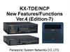 KX-TDE/NCP. New Features/Functions
