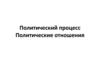 Политический процесс. Политическое участие