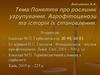 Поняття про рослинні угрупування. Агрофітоценози та історія їх становлення  (лекція 2)