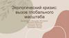 Экологический кризис: вызов глобального масштаба
