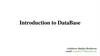Introduction to DataBase  (Lecture 1)