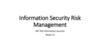 Information Security Risk