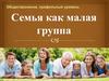 Семья как малая группа