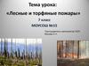 Лесные и торфяные пожары. 7 класс