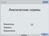 Лексические нормы. Тест. 11 класс