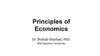 Principles of Economics. Lecture 1