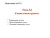 Подготовка к ЕГЭ. Тема 3.2. Социальные группы