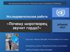 Исследовательская работа «Почему миротворец звучит гордо?»