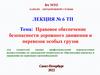 Правовое обеспечение безопасности дорожного движения и перевозок особых грузов. Лекция 6