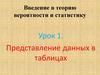Введение в теорию вероятности и статистику  (7 класс)