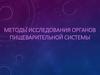 Методы исследования органов пищеварительной системы