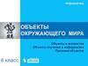 Объекты окружающего мира  (6 класс)