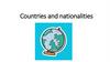 Countries and nationalities
